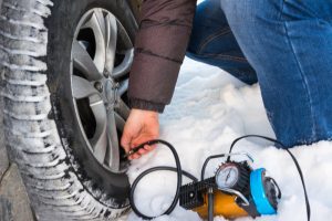 airing up low tires in winter with 12v compressor