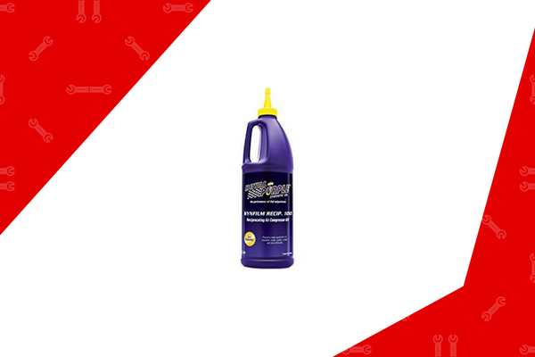 product image of bottle of compressor oil from synthetic purple