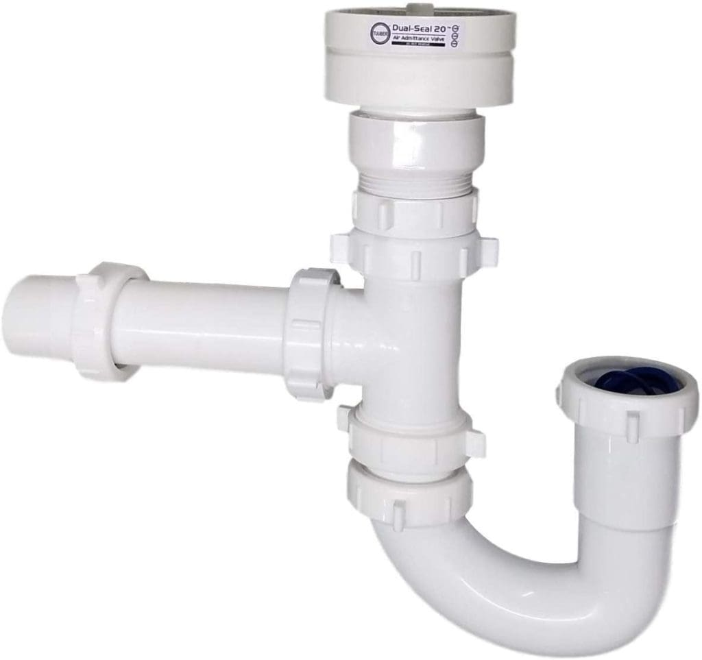 image of air admittance valve added to ptrap from Dual Seal